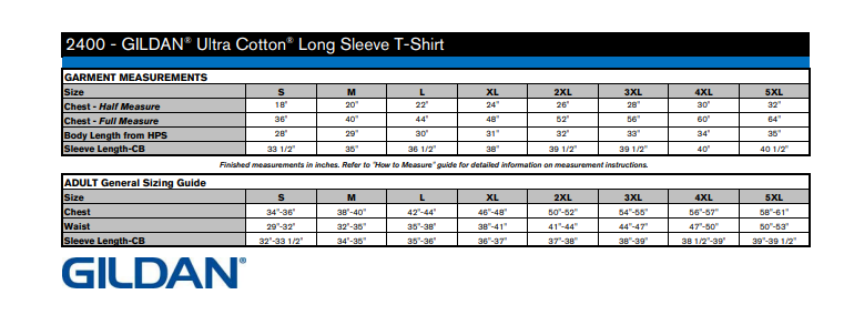 Gildan Ultra Cotton Long Sleeve Tshirt - Charcoal
