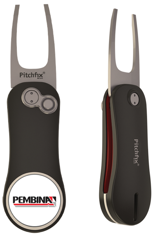 Pitchfix Golf Tool - Gunmetal/Red