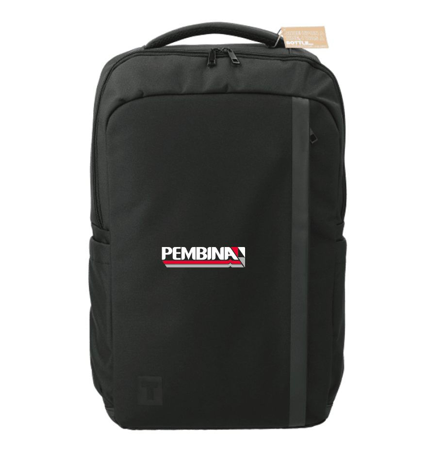 **NEW** Tranzip Recycled 17" Computer Backpack - Black