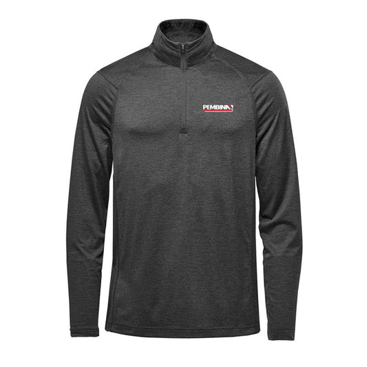 Men's Milano 1/4 zip pullover - Charcoal Heather